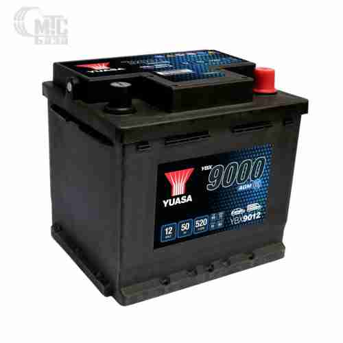 Аккумулятор  Yuasa  AGM Start Stop Plus Battery   [YBX9012] 6СТ-50 Ач R EN520 А 207x175x190мм